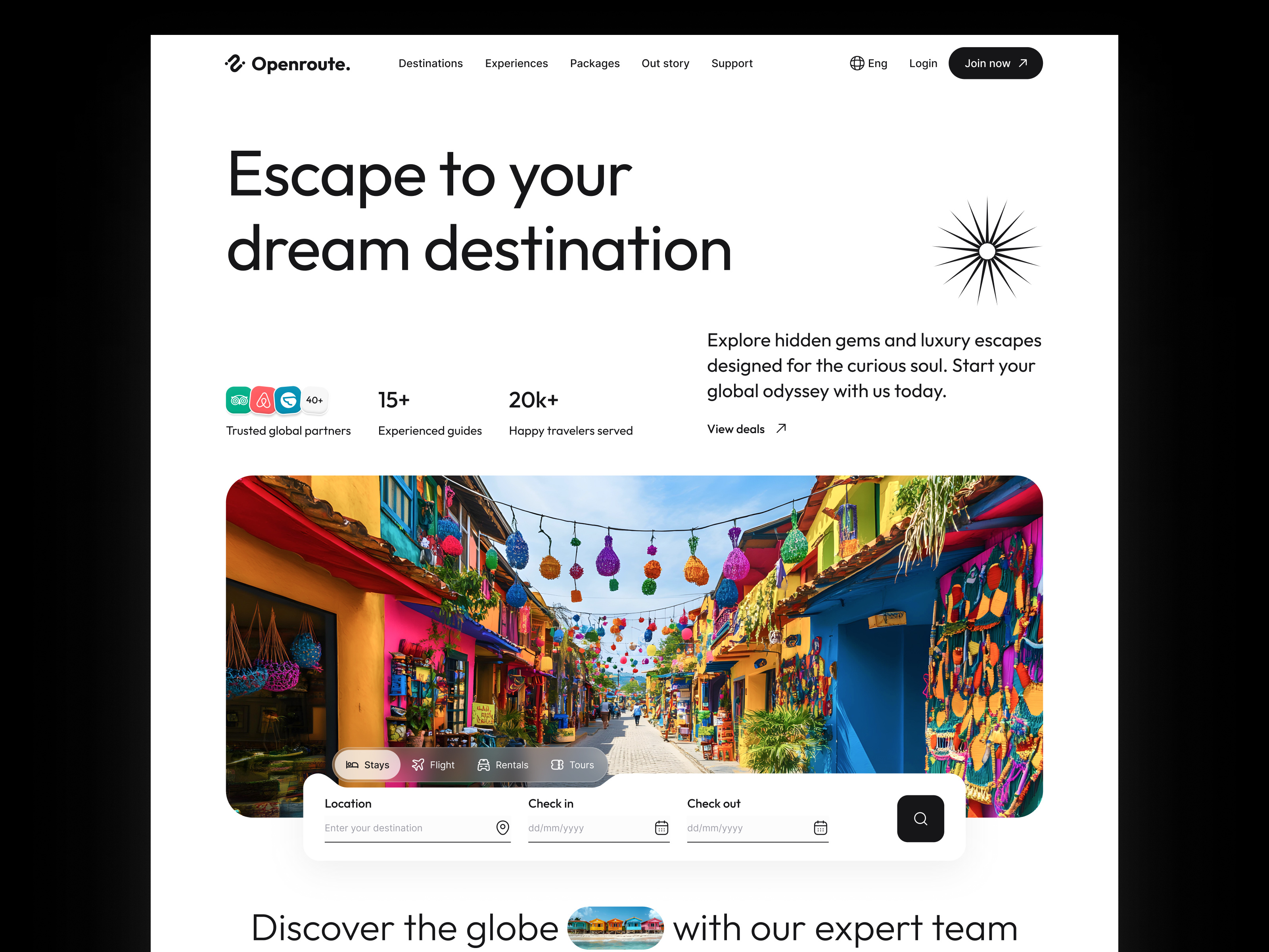 Example of Website UI Design Concept (5 Subpages) 