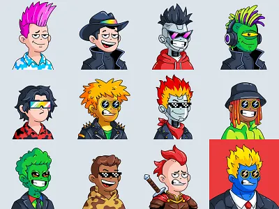 NFT Collection, Abstract Character Design, Crypto Art cartoon character character design crypto crypto nft cryptoart illustration nft nft art nft artist nft artworks nft collection nft crypto art nft digital art nft digital illustrations nft pfp nft pfp art nftart nftartist vector