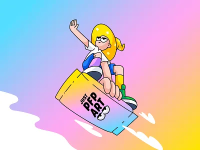 2D Doodle Character Design Illustration Created With Vectors agency brand branding cartoon character character design design doodle graphic graphic design illustration motion graphics promo vector
