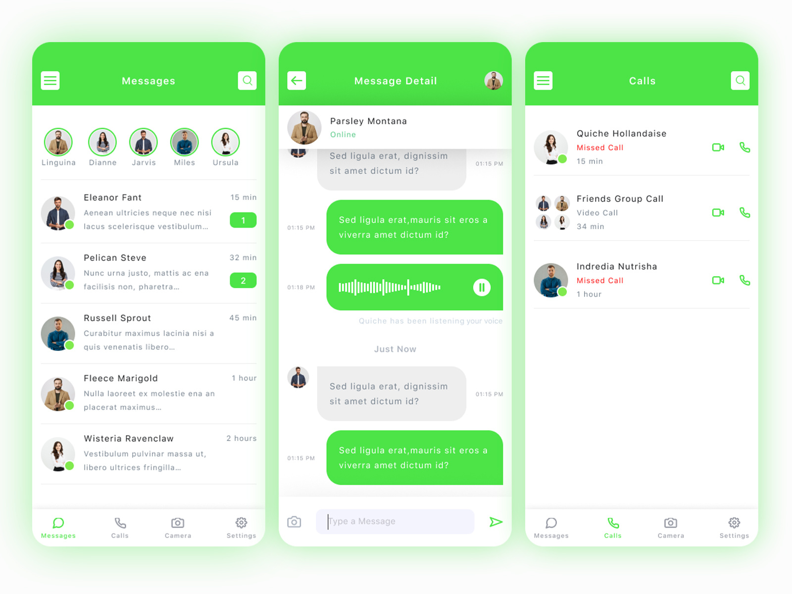 Example of Modern Mobile App UI – $50 Per Screen