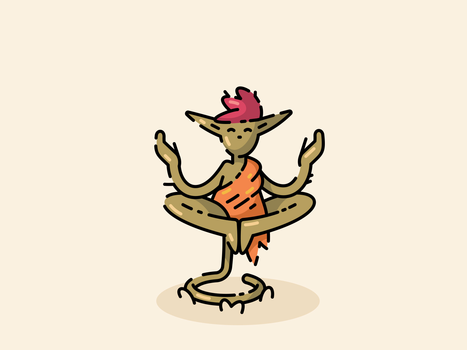 2D Character Design Illustration for Game Art, in Illustration