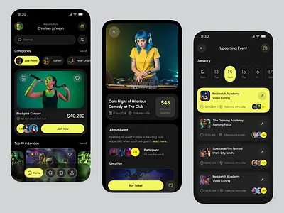 Event Management App app design app ui design agency event event app event management event management app event planner interface design ios liquid management app manager meetup app mobile mobile app mobile app design ticket booking app ui design uiux