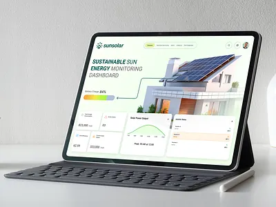 Sun Solar – Modern Solar Dashboard | UX/UI Design analytics dashboard b2b saas clean energy dashboard design data visualization energy management fintech style green tech minimal design modern ui product design renewable energy saas solar energy sustainability ui design ux design web app design