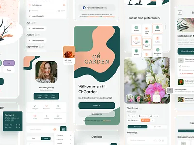 OhGarden - Garden Management Concept 3d animation branding graphic design logo motion graphics ui
