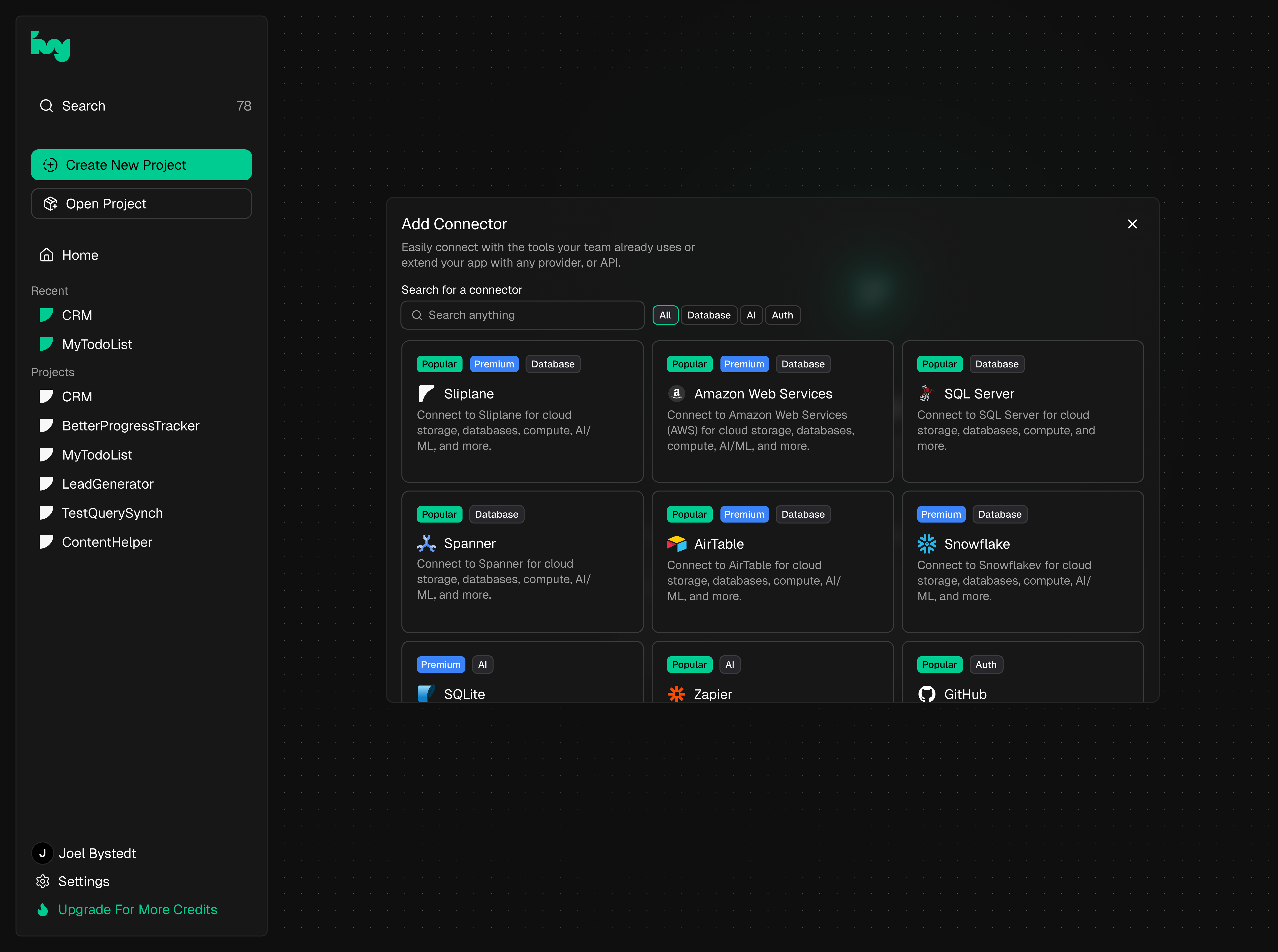 Ivy Studio - Connector Menu 3d animation branding graphic design logo motion graphics ui