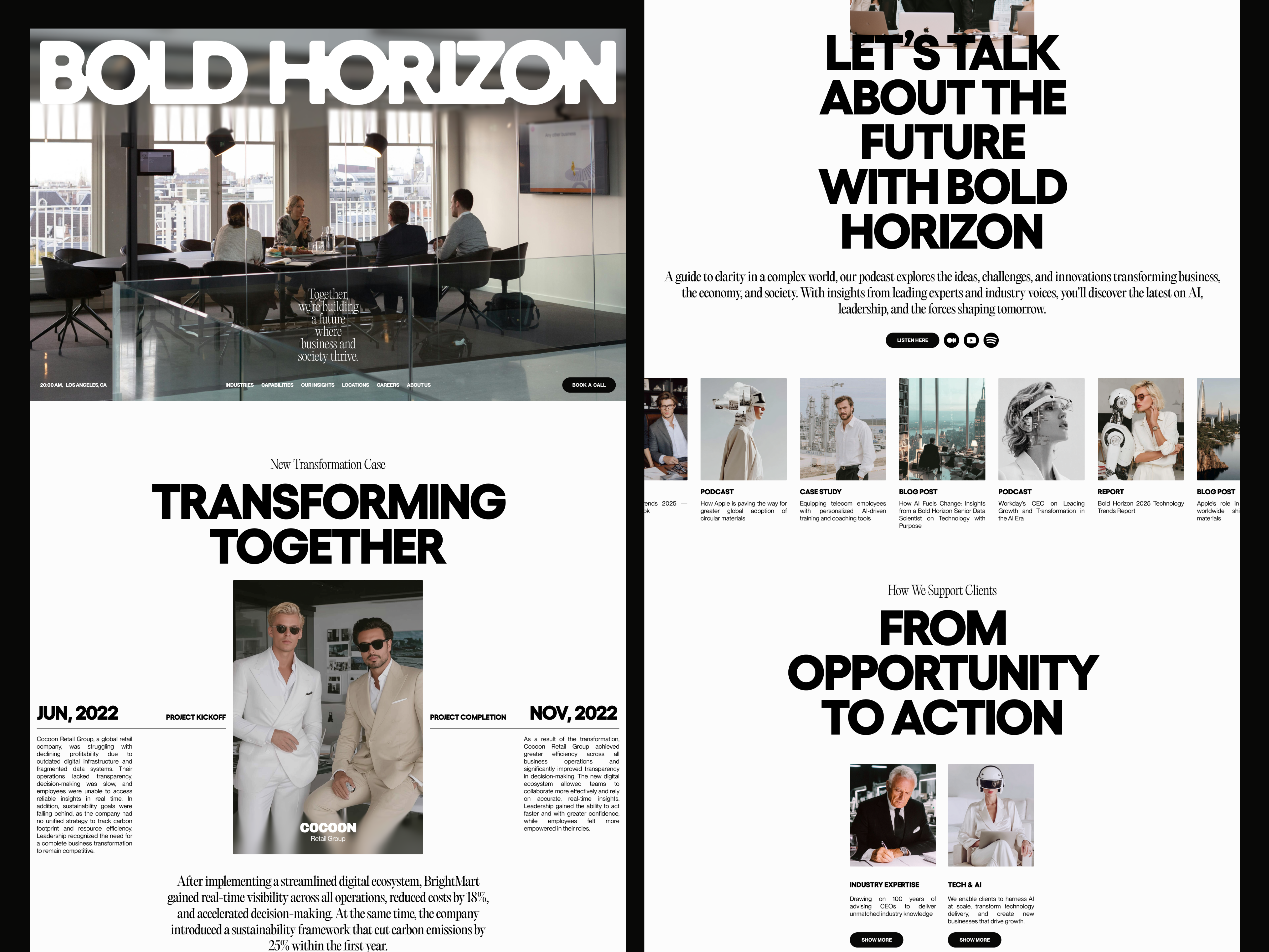 Example of Corporate Website Design