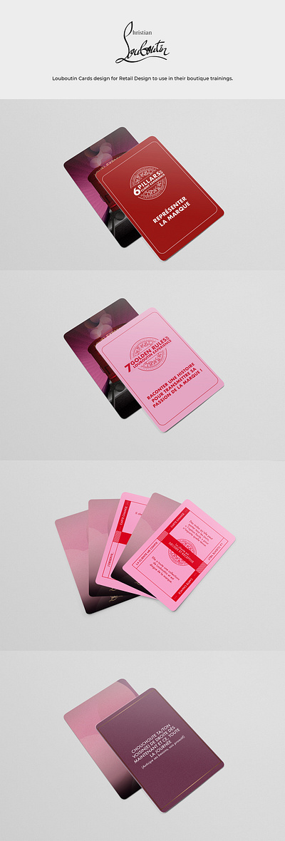 Christian Louboutin Cards branding graphic design luxury