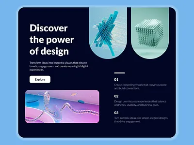 Creative Branding Studio Landing Page UI — Design With Purpose 3dwebdesign brandingdesign creativeagencyui creativeui creativeweb darkmodeui designinspiration designstudioweb digitalexperience digitalproduct figmadesign landingpagedesign modernwebdesign productdesign saasdesign uidesign uiuxdesign uxdesign visualdesign webuidesign
