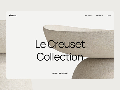 Pottery Collection art bowl clay collection color design ecommerce layout magazine menu minimal navigation photography pottery product store studio website