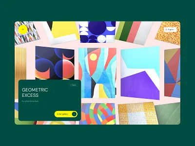 Kunsthal Rotterdam • Concept 🎨 🏛️ 3d art artwork card desktop exhibition gallery green hover interaction museum tilting