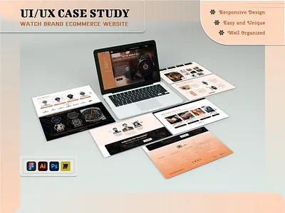 Watch Shop Store Website UI/UX Design design modern new responsive shop store ui uiux watch webdesign website