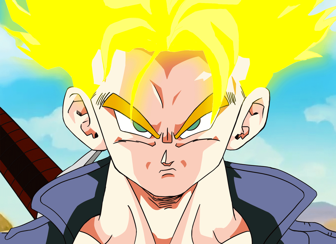 Trunks (future) Super Saiyan - First appearance - Animation by