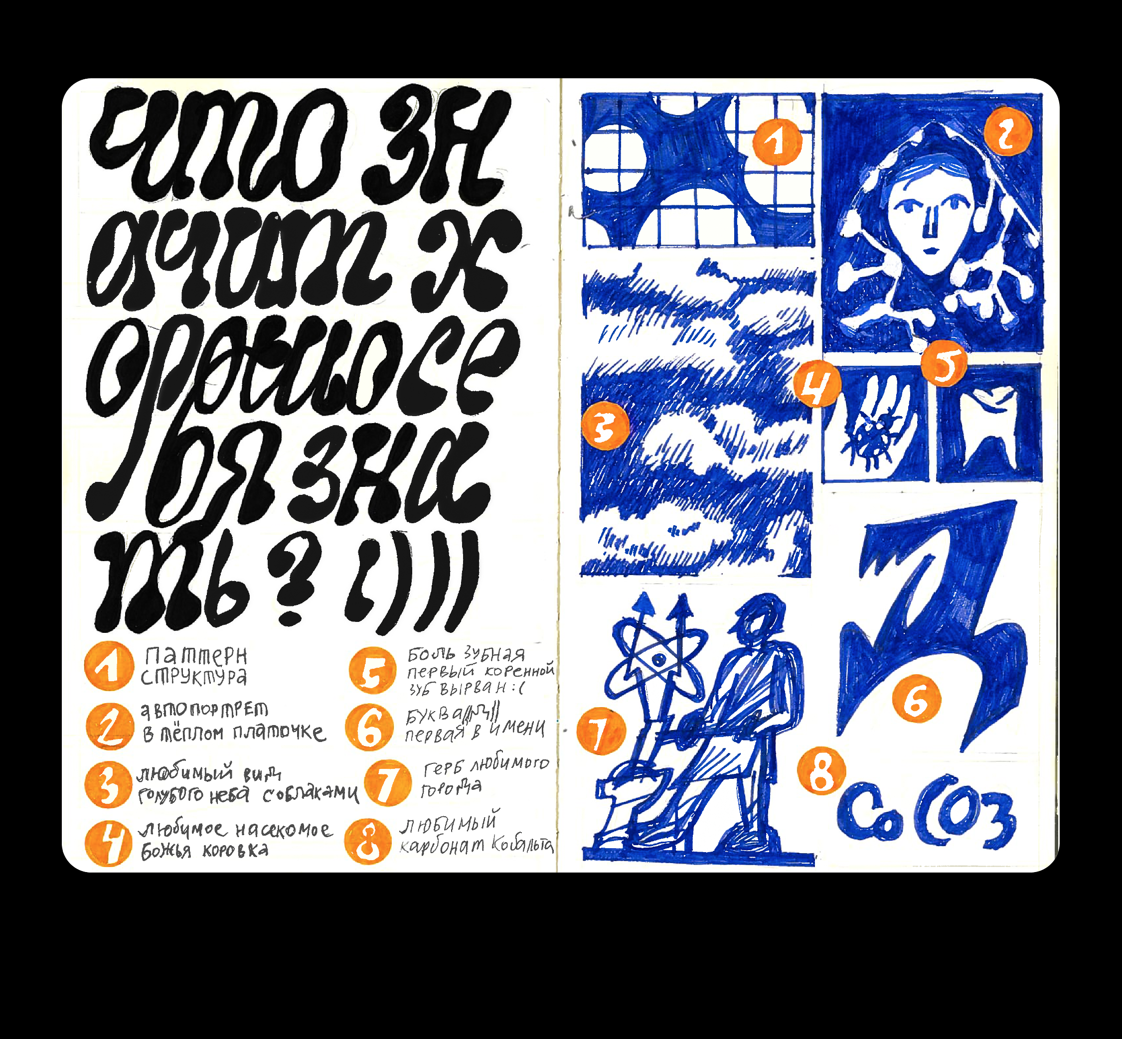 A spread from a sketchbook craft design graphic design illustration sketchbook typography
