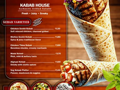 kabab flyer flyer graphic design