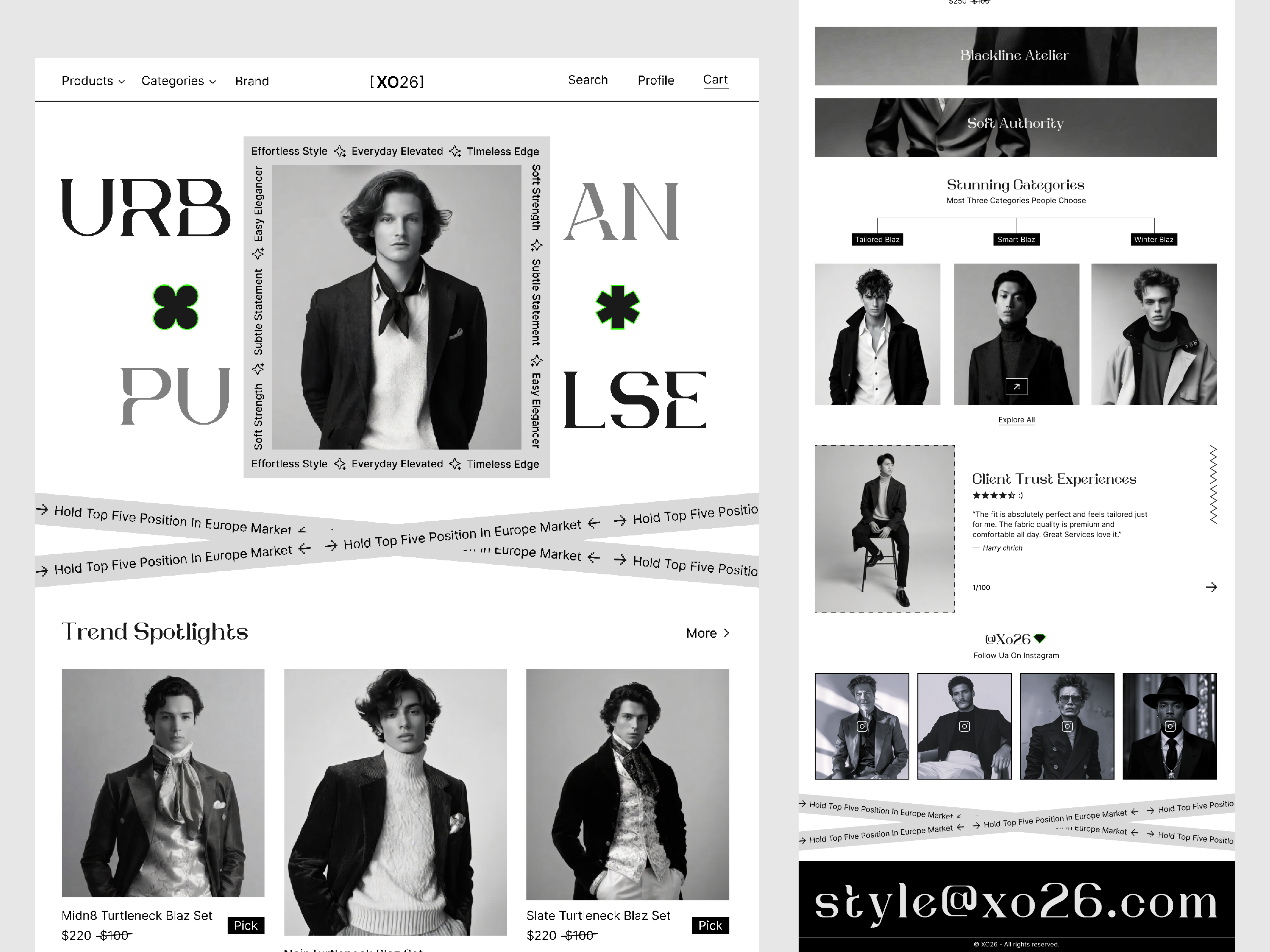 XO26 Fashion Ecommerce Website UI Design branding design ecommerce website fashion brand fashion ecommerce figma graphic design landing page logo ui ui design uiux uiux design user behaviour user experience user experience design user flow user interface design ux website ui