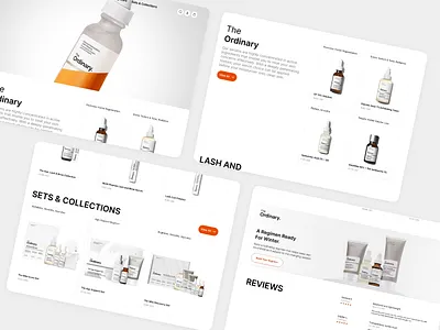 Skincare E-commerce Website UI clean ecommerce laningpage layout minimal problemsolving productpage skincare ui uiux usability userexperience ux uxdesign visualdesign webdesign website