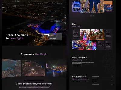 BLV animation carosel events slider ui web website