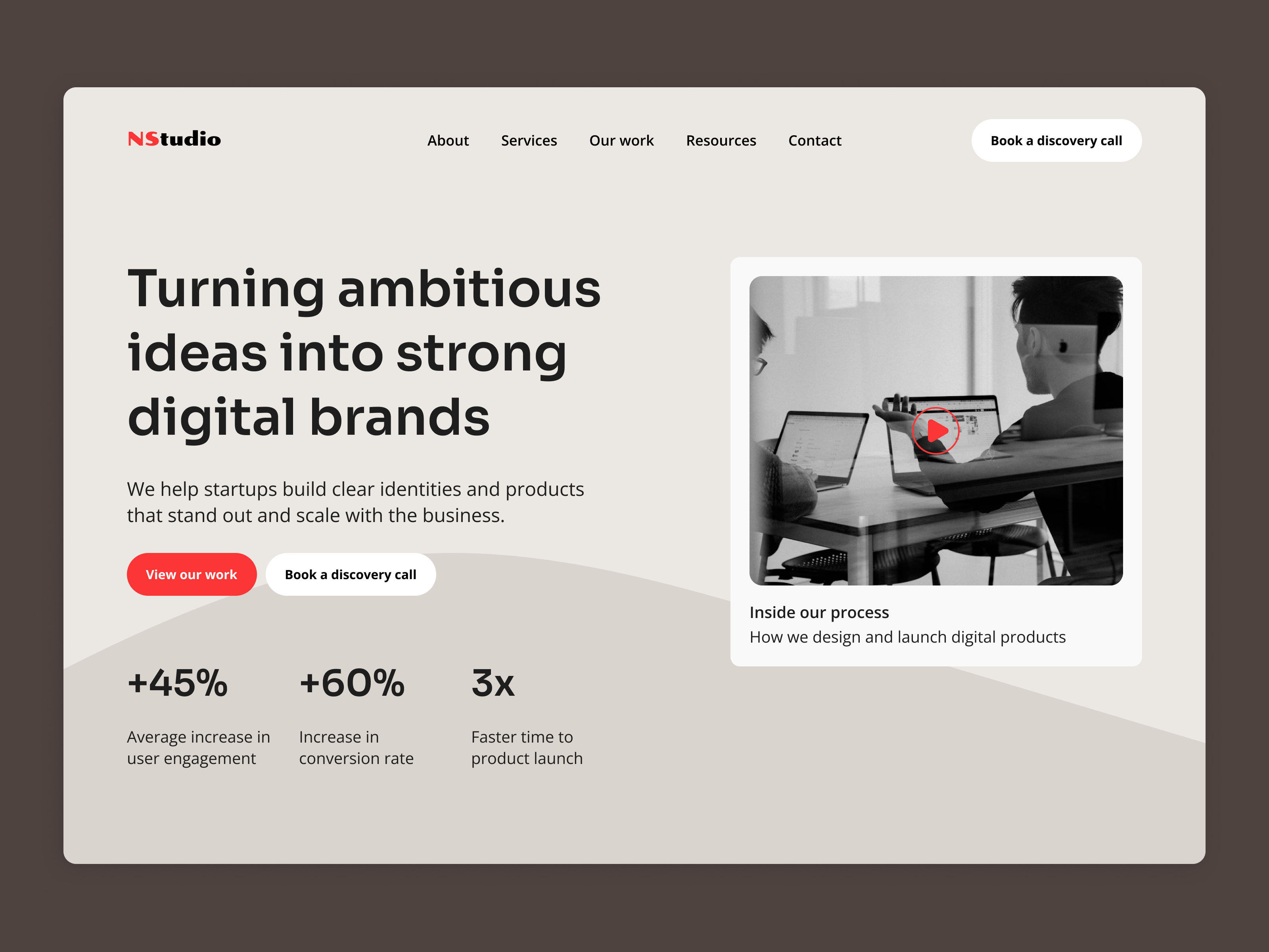 Example of Framer Landing Page Design + Development