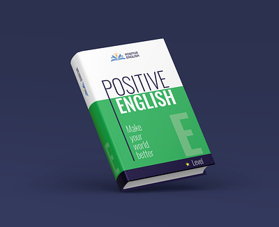 Positive english — Book Cover concept book indesign polygraphy print