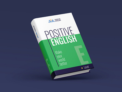 Positive english — Book Cover concept book indesign polygraphy print