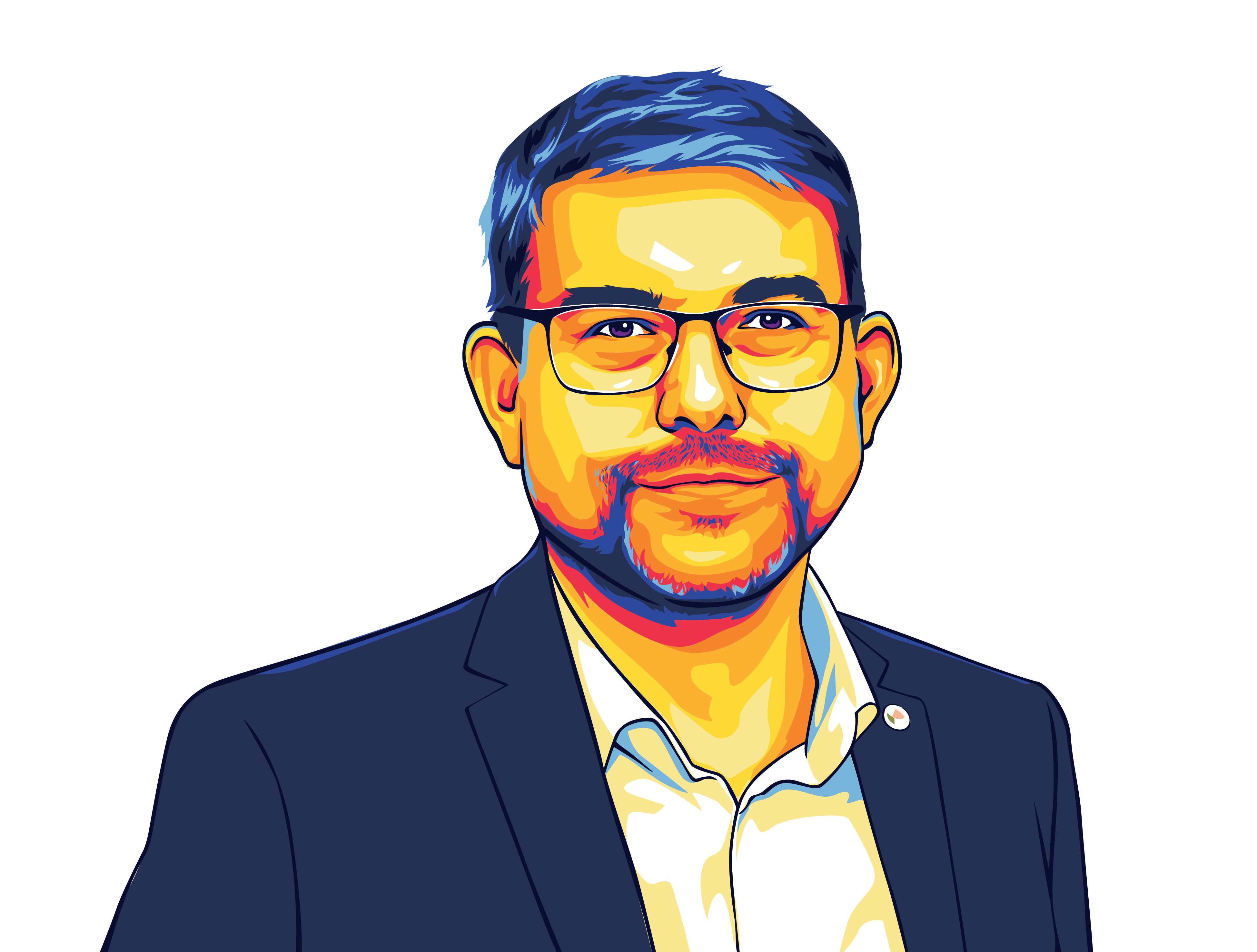 Example of Pop Art Vector Portrait