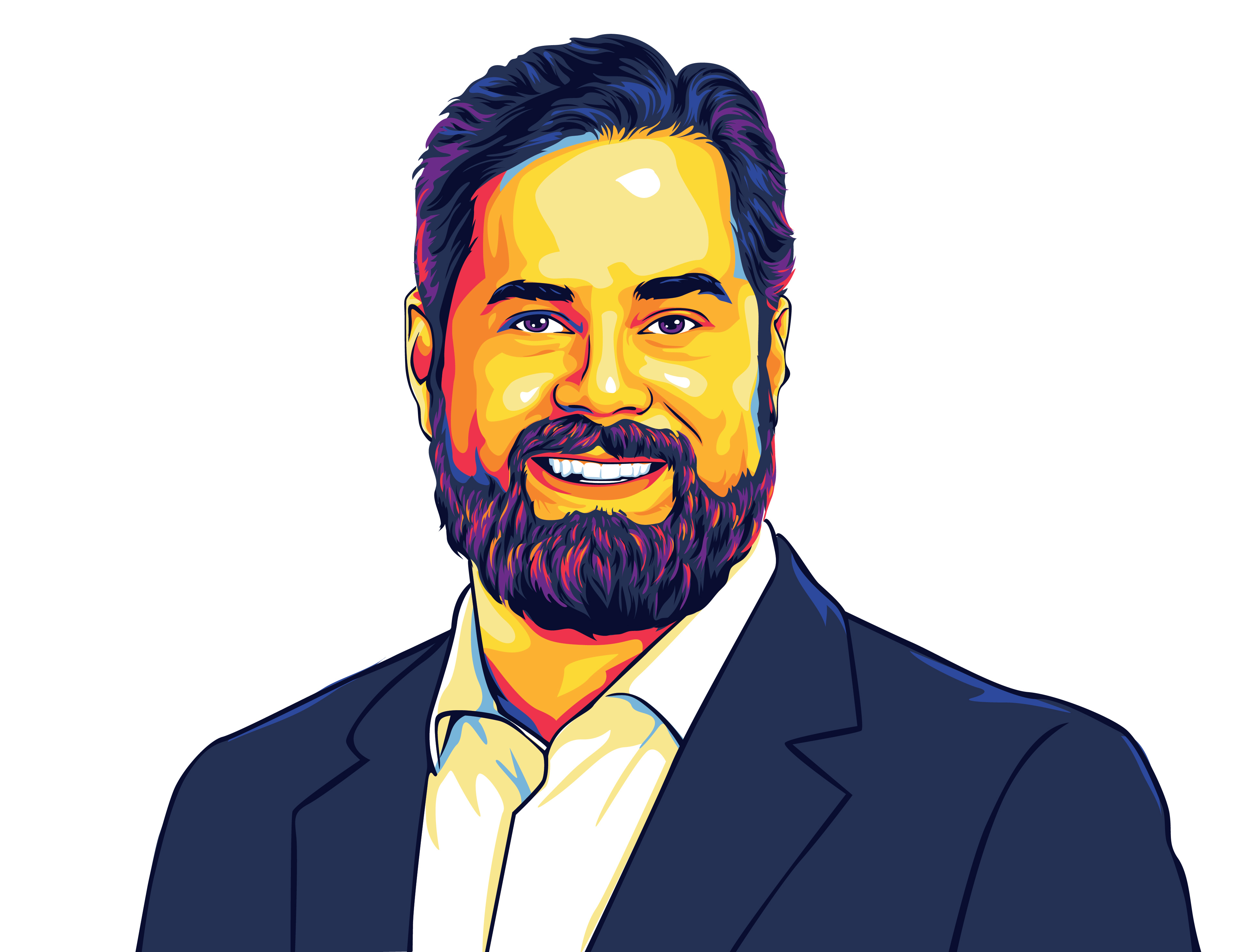 Example of Pop Art Vector Portrait