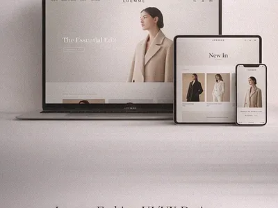 Loemme: Luxury fashion branding corporate design ecommerce fashion landing page luxury modern ui ux web design website development