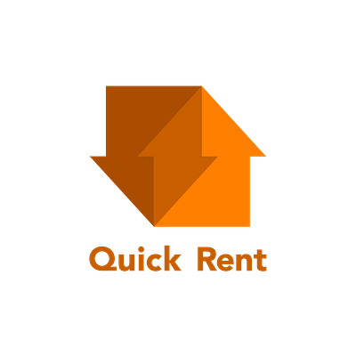 Quick Rent Logo app branding design logo