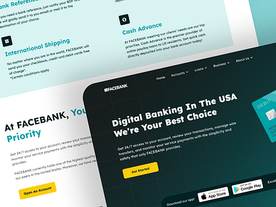 Facebank Website desktop figma ui ui design uidesign