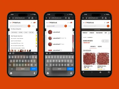 Wild Fork | Enhanced Search Experience add to cart e commerce grocery search ux wild fork