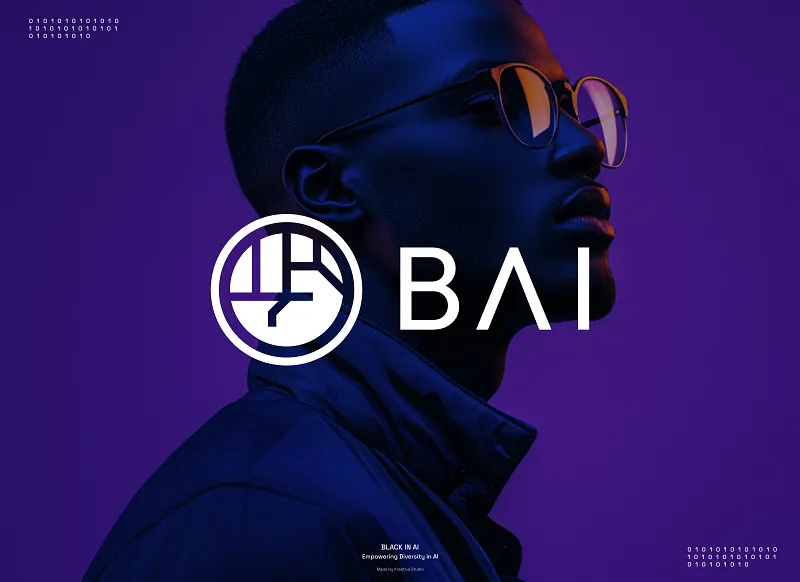 Black in AI ai b2b black community black comunity branding business design graphic design homepage illustration logo minimal patterns technology ui ux website