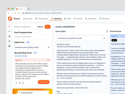 CRM Dashboard - Email Automation Template ai ai crm ai crm dashboard ai dashboard ai email ai email dashboard crm crm dashboard dashboard design email email dashboard minimal modern suggestion templates ui ui design ux design website