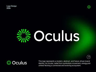 Oculus - Modern timeless logo branding ai startup brand identity branding custom logo fintech branding logo logo design modern logo timeless logo