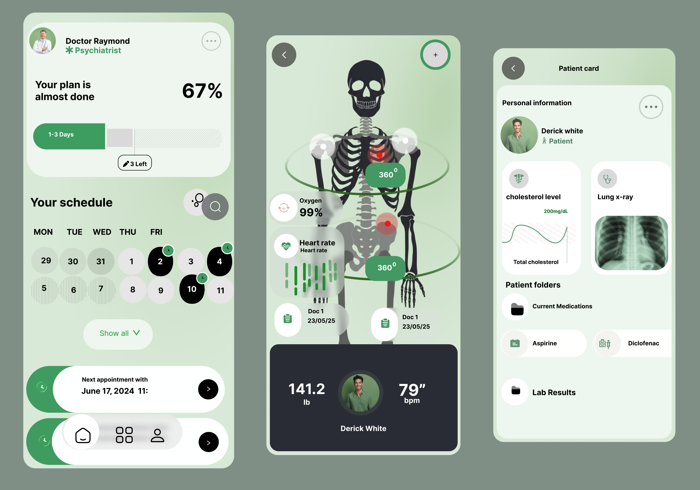 Patient Monitoring & Healthcare Management App UI/UX android figma health ios mobile app design product designer productdesign ui ui design ui designer uiux