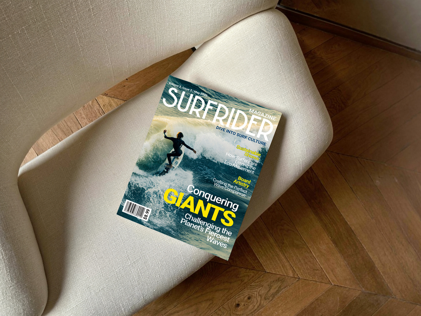 SURFRIDER | Magazine Cover Design 3d adobe photoshop adventure animation concept cover cover design creative presentation design graphic design illustration magazine magazine cover motion graphics nature powerpoint presentation travel magazine ui vector