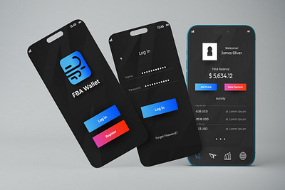 Digital Wallet Mobile App UI Design app application branding design graphic design illustration logo mobile app ui typography ui ux uxui vector wallet app