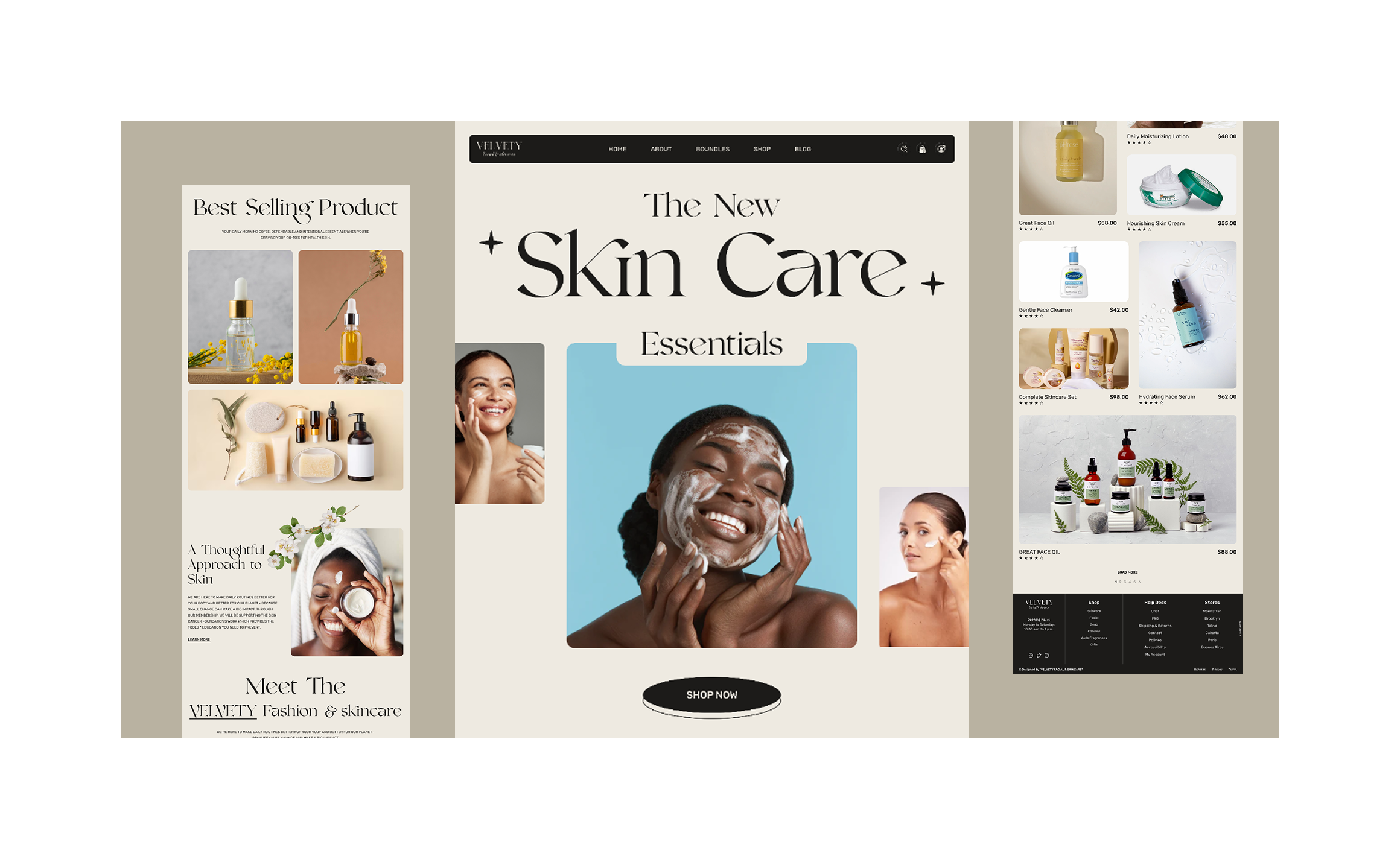 Skincare E-Commerce Landing Page UI beauty website cc creative web ecommerce design ecommerce website hero section landing page landingpage minimal ui modern ui skincare ui skincare website ui ui design ux ux design web design webdesign website ui wellness website
