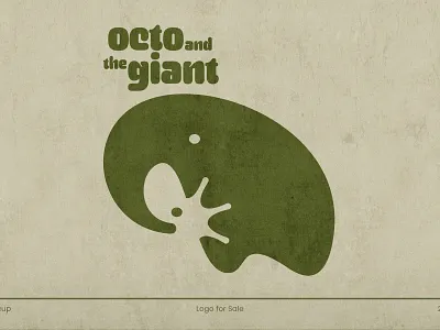 Octo and the Giant. adaptive animal logo big big and flexible branding dual meaning logo flexible giant logo logo design modern logo negative space octopus octo and the giant octopus elephant sailcupdesign sea simple logo strong unique logo