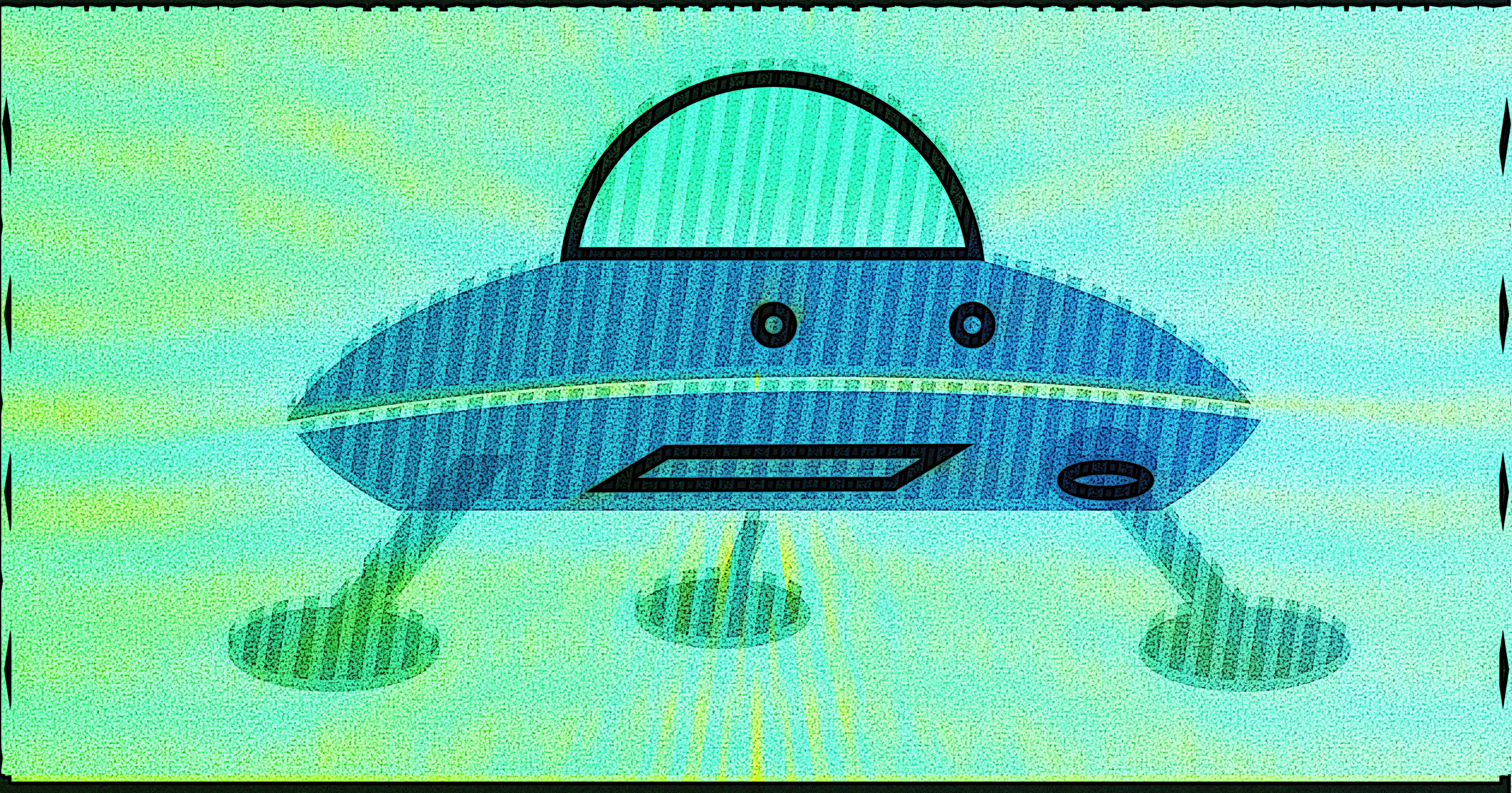 squeshhhhh aliens craft doodle illustration saucer ship shunte88 texture vector