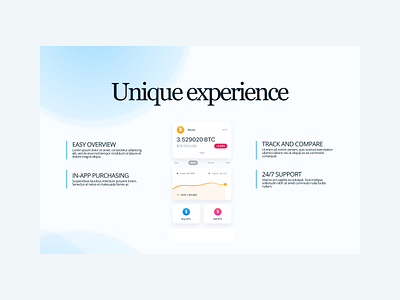 Fintech Landing Page Section colorful design dynamic graphic design ui web