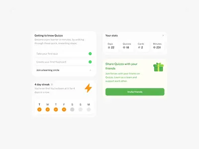 Some components from an e-learning platform ✨ design graphic design product design ui ui design
