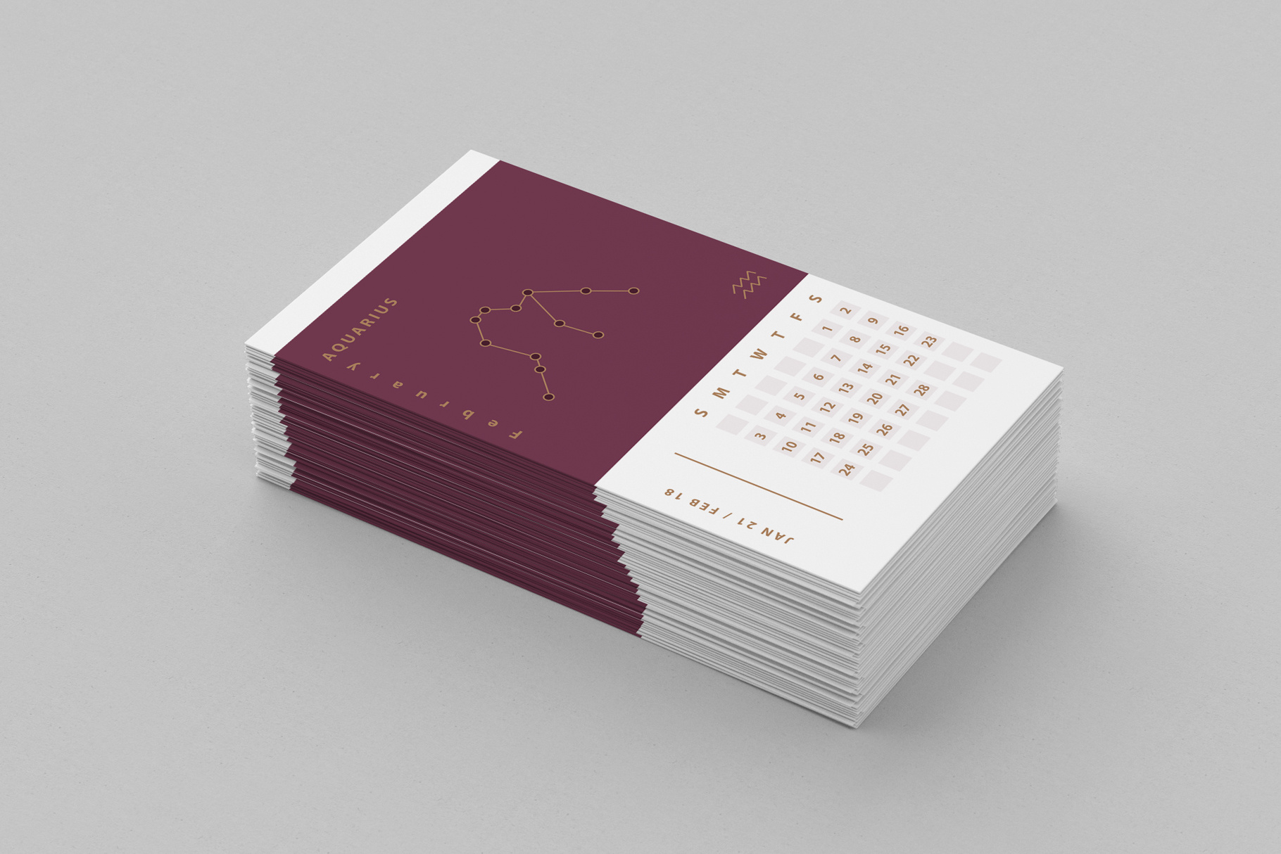 Astrology calendar card design abstract aquarius astrology calendar branding calendar design colors constellation design graphic design horoscope illustration minimalism vector zodiac