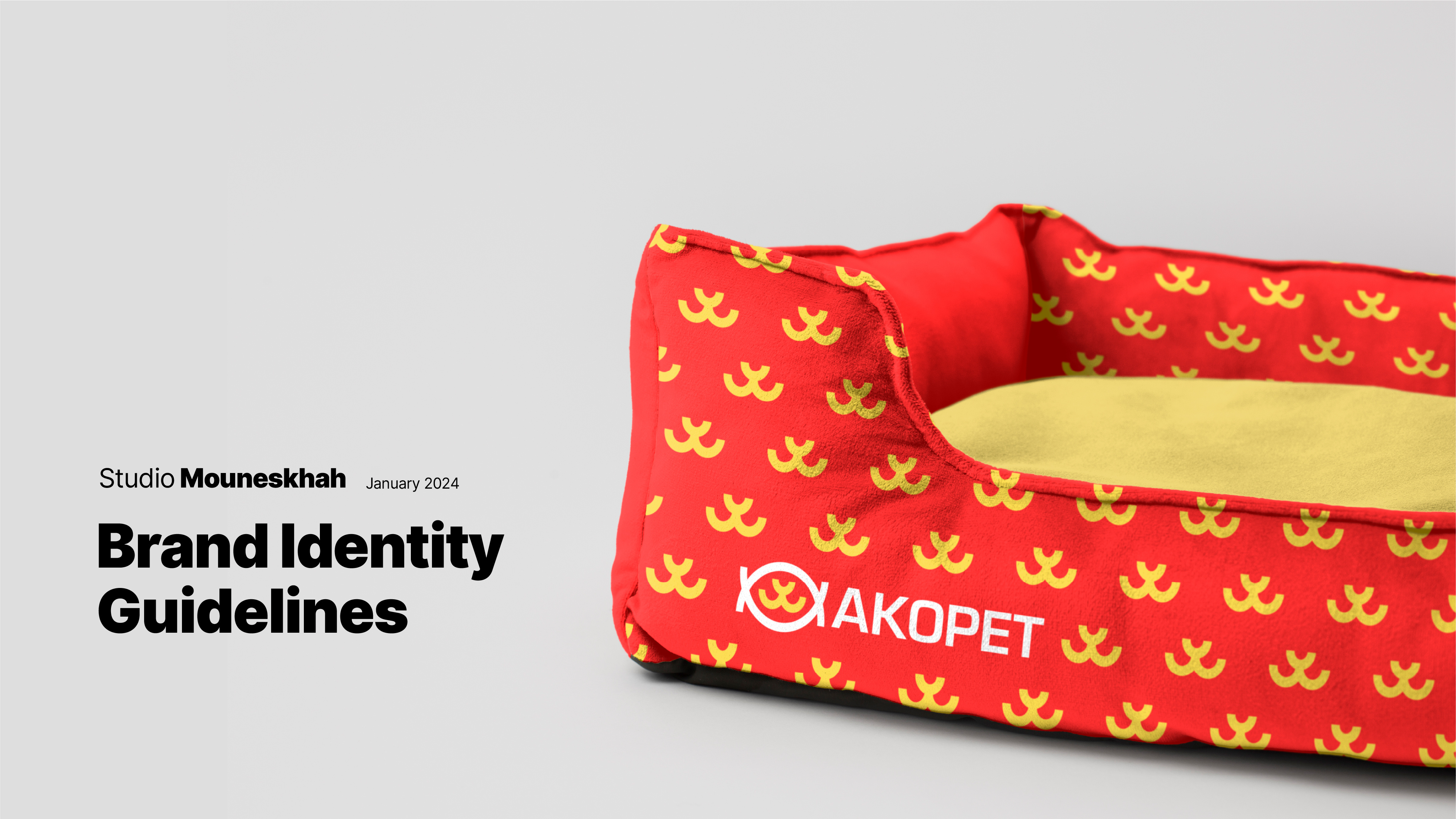 Brand Identity Guidelines AKOPET brand book brand identity logo design visual identity