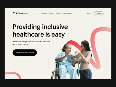 Mine Healthcare Landing page design branding design figmadesign landingpage ui ux webdesign