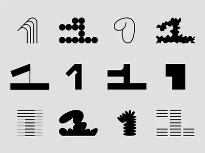Number 1 1 1 design bold graphic design mark number design one simple type type design