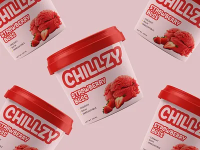 Chillzy | Ice Cream Branding & Packaging brand guidelines brand identity brand identity design branding branding kit design graphic design icecream business illustration label design logo design packaging design