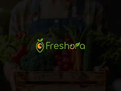FRESHORA | A Organic Farming Brand Logo brand identity branding farming graphic design logo logo design logo designer minimal modern natural organic