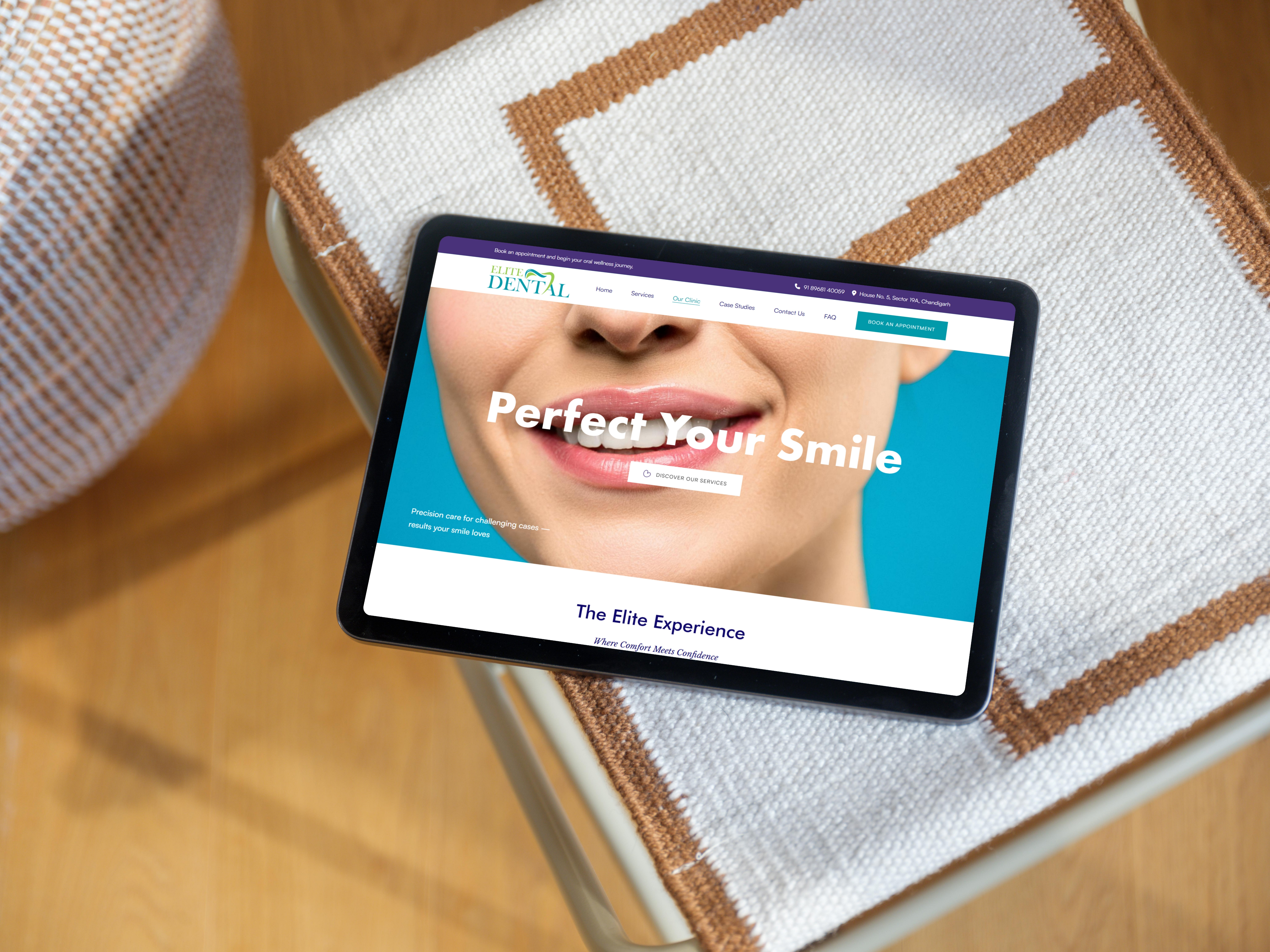 Premium Dental Clinic Website branding dental design flatdesign graphic design health landingpage landingpages modernwebsite typography ui userexperience userinterfacedesign ux web web development webdesign webdevelopment website websitedesign