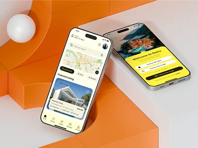 Ostro — Real Estate App UI Design appdesign housing interface iosdesign minimalism mobileapp propertysearch realestate uidesign uxdesign