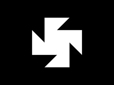 Bold geometric abstract, triangle, arrow, S logo abstract abstractlogo arrowlogo arrows boldlogo boldlogomark branding geometric minimalist modern monogram s letter slogo triangle